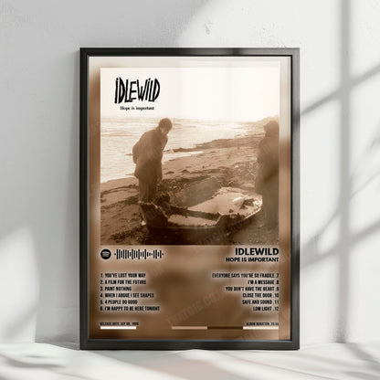 Idlewild "Hope Is Important" Album Cover Poster - with Complete Tracklist