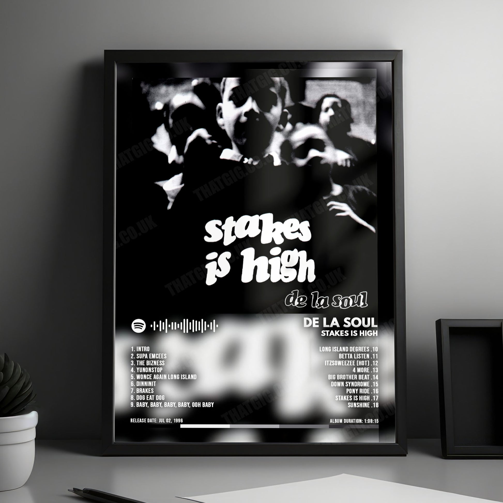 De La Soul "Stakes Is High" Album Cover Poster - with Complete Tracklist