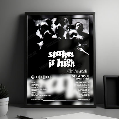 De La Soul "Stakes Is High" Album Cover Poster - with Complete Tracklist