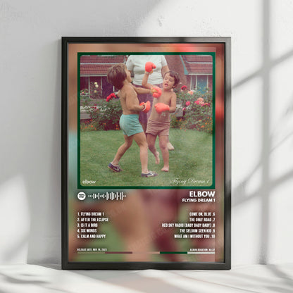 Elbow "Flying Dream 1" Album Cover Poster - with Complete Tracklist