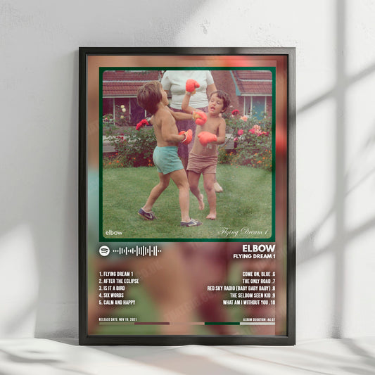 Elbow "Flying Dream 1" Album Cover Poster - with Complete Tracklist