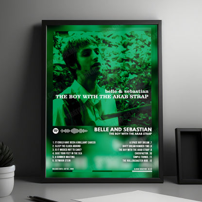 Belle and Sebastian "The Boy With the Arab Strap" Album Cover Poster - with Complete Tracklist