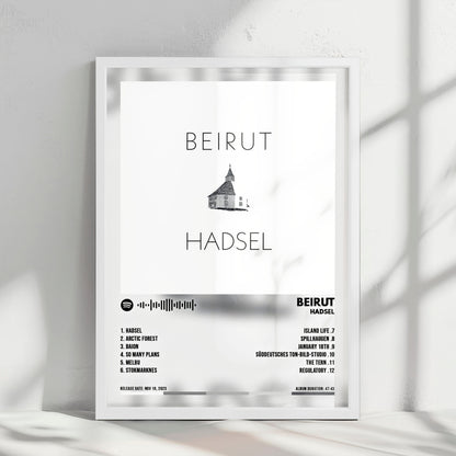 Beirut "Hadsel" Album Cover Poster - with Complete Tracklist