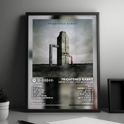 Frightened Rabbit "Painting of a Panic Attack (Deluxe Edition)" Album Cover Poster - with Complete Tracklist