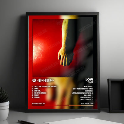 Low "Trust" Album Cover Poster - with Complete Tracklist