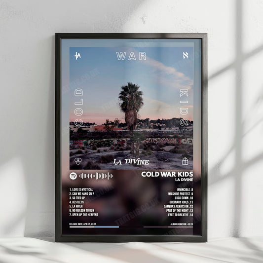 Cold War Kids "LA DIVINE" Album Cover Poster - with Complete Tracklist