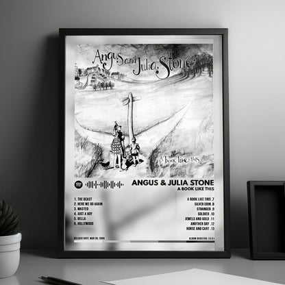 Angus & Julia Stone "A Book Like This" Album Cover Poster - with Complete Tracklist