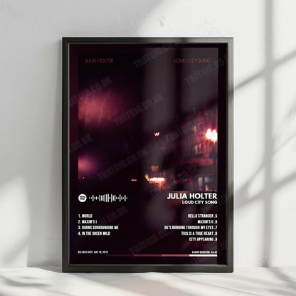 Julia Holter "Loud City Song" Album Cover Poster - with Complete Tracklist