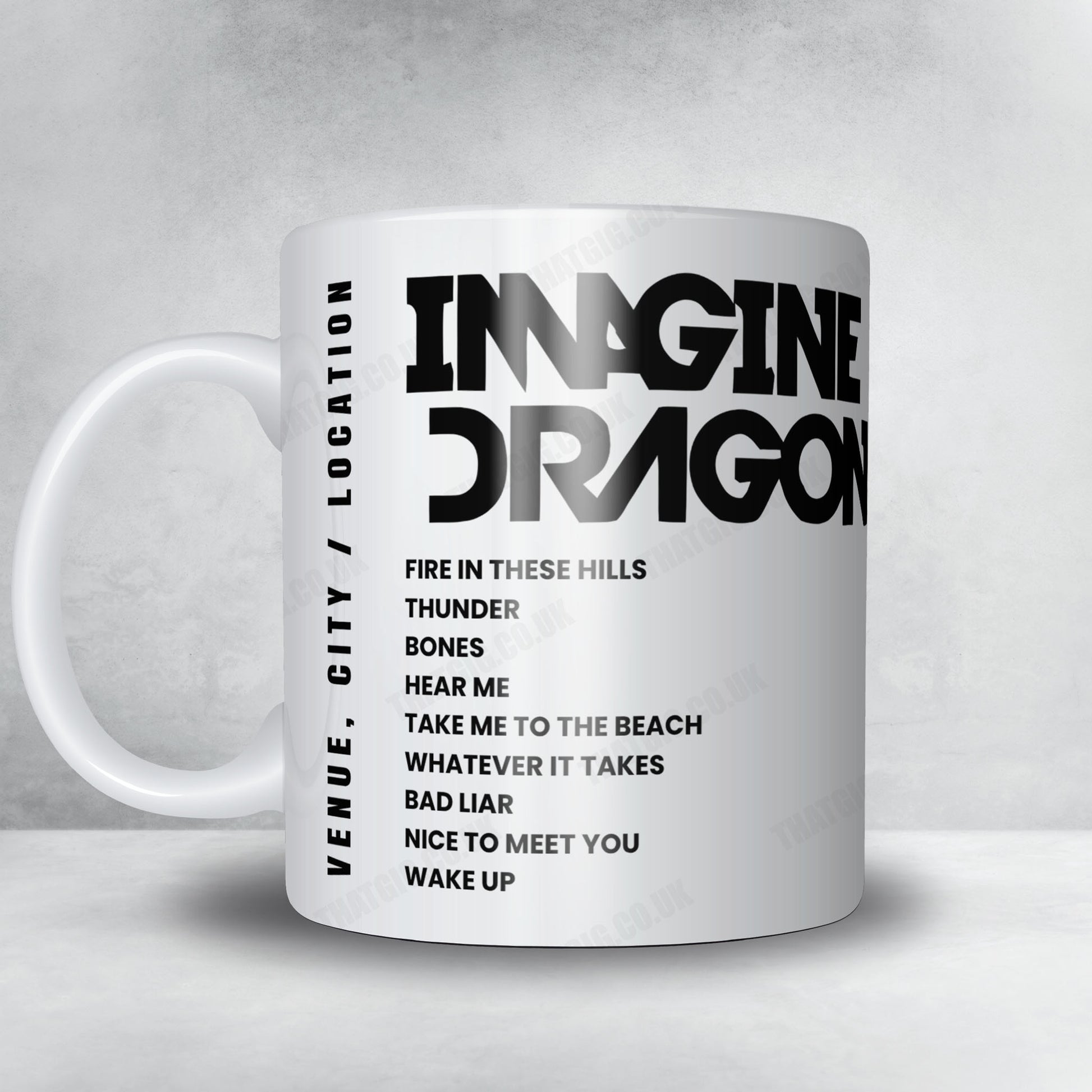 Imagine Dragons Setlist Mug - Merriweather Post Pavilion, Columbia - August 23rd, 2024