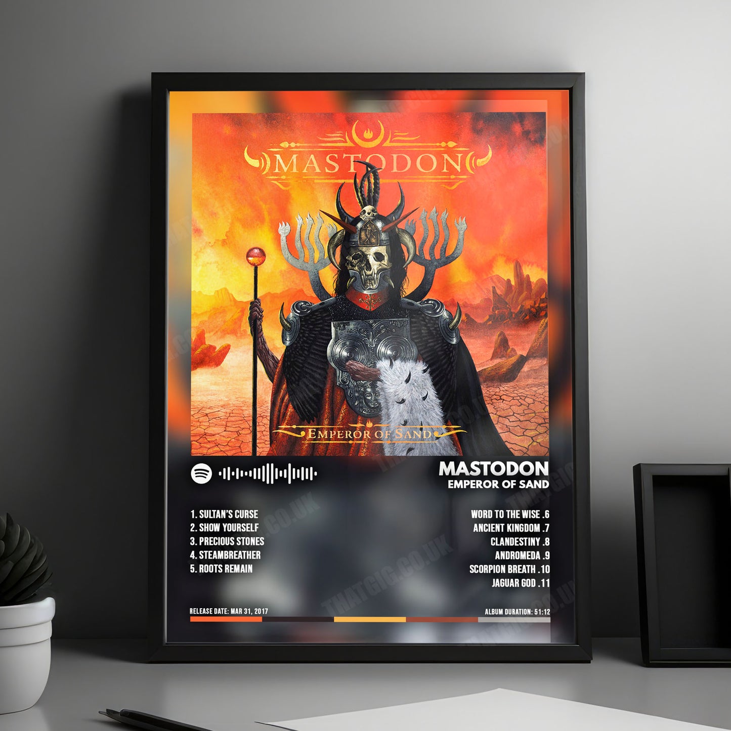 Mastodon "Emperor of Sand" Album Cover Poster - with Complete Tracklist