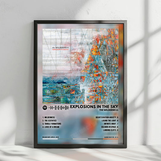 Explosions in the Sky "The Wilderness" Album Cover Poster - with Complete Tracklist