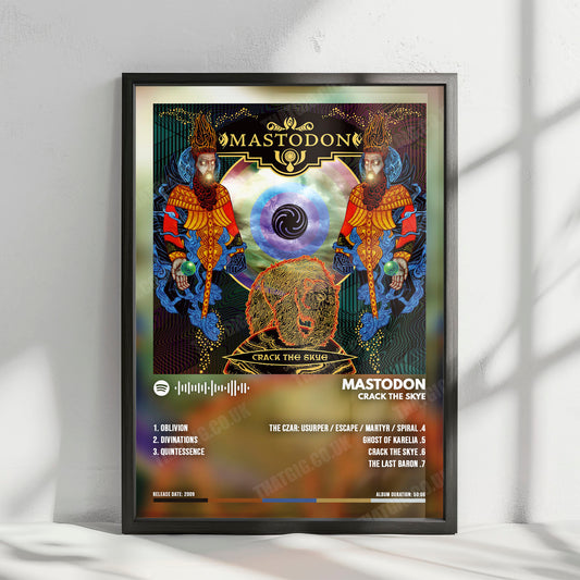 Mastodon "Crack the Skye" Album Cover Poster - with Complete Tracklist