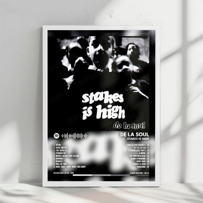 De La Soul "Stakes Is High" Album Cover Poster - with Complete Tracklist