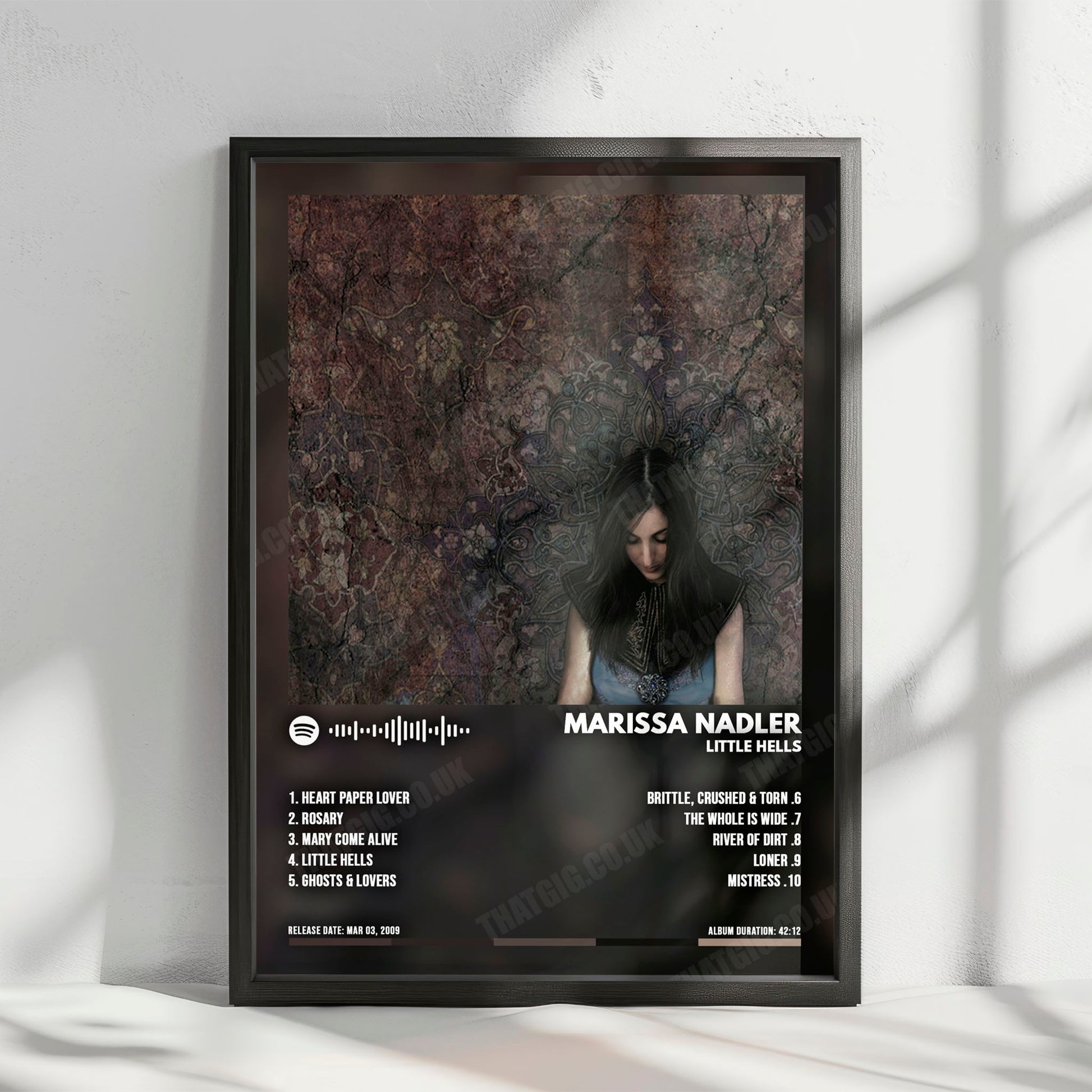 Marissa Nadler "Little Hells" Album Cover Poster - with Complete Tracklist