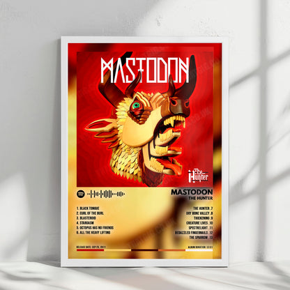 Mastodon "The Hunter" Album Cover Poster - with Complete Tracklist