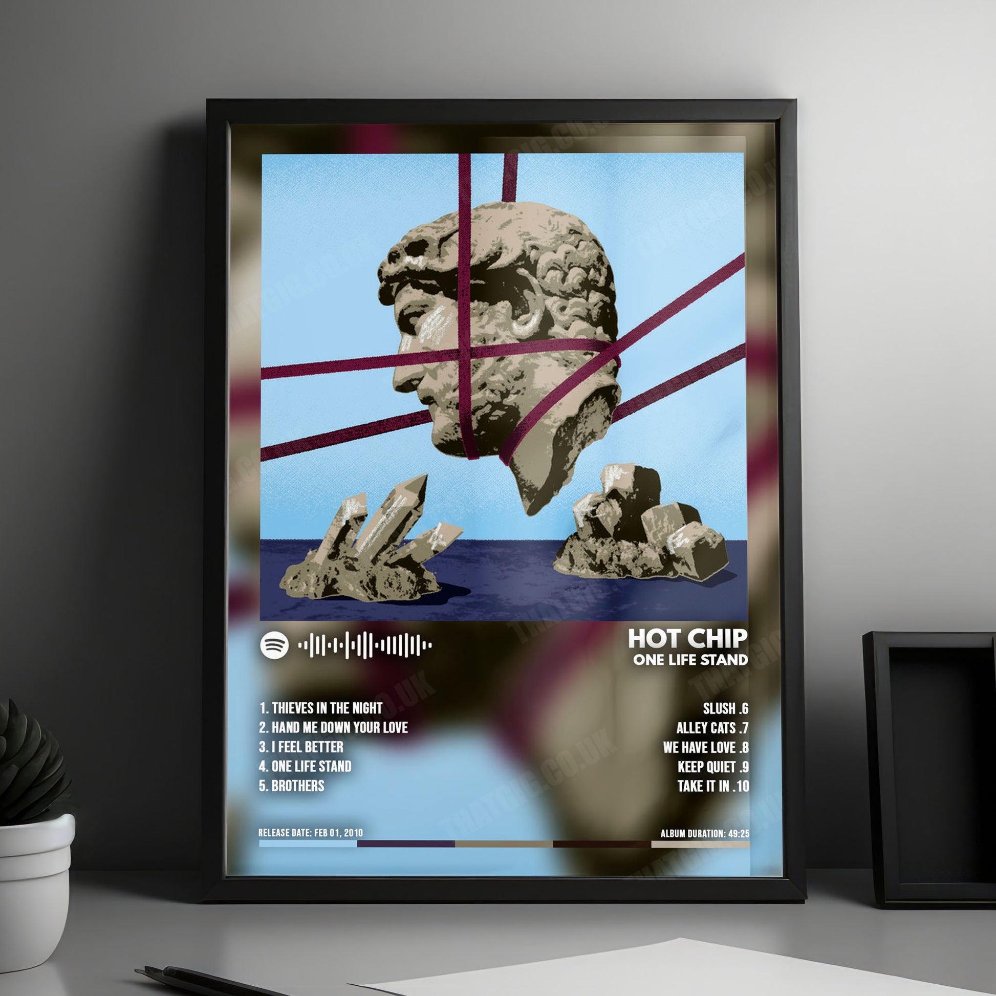 Hot Chip "One Life Stand" Album Cover Poster - with Complete Tracklist