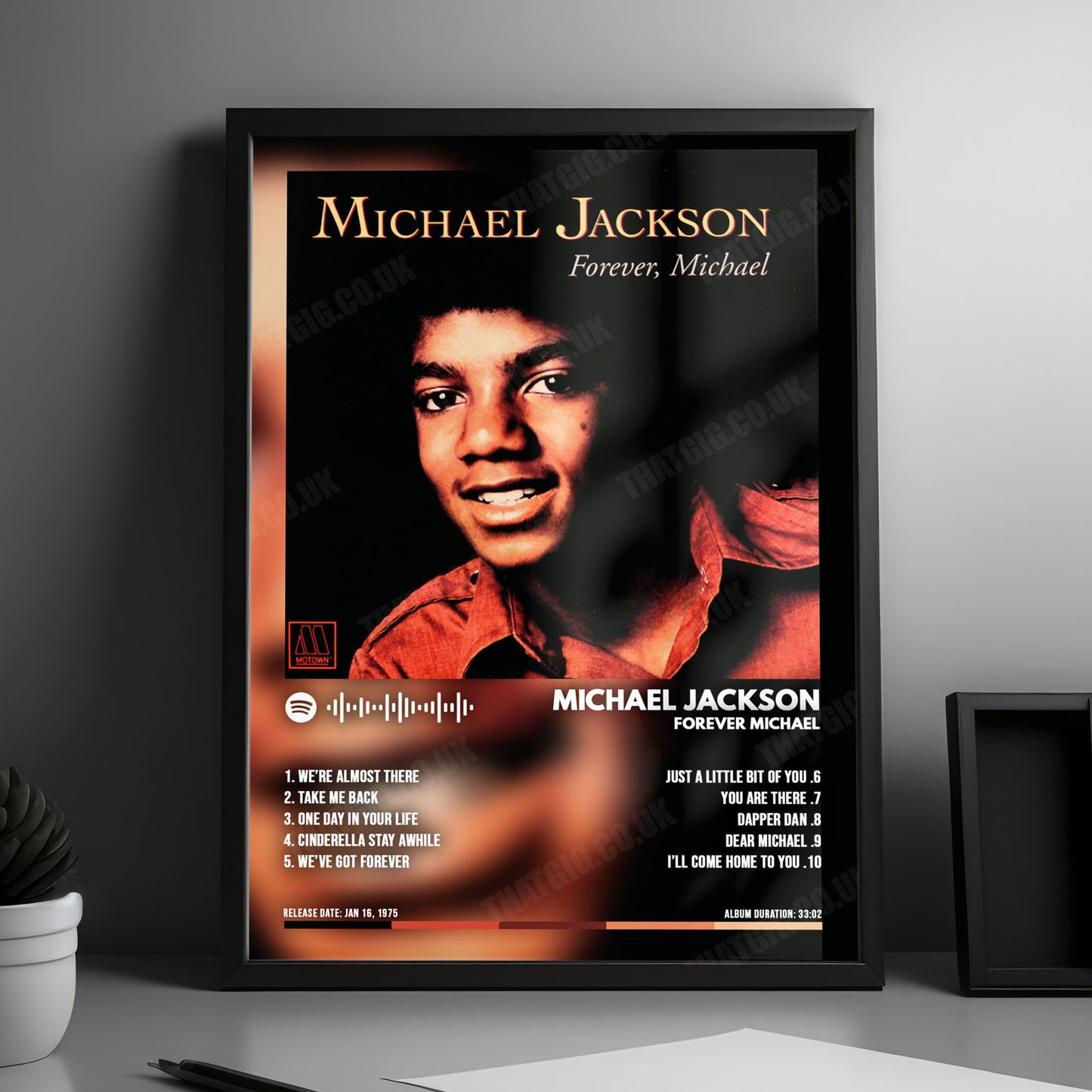 Michael Jackson "Forever Michael" Album Cover Poster - with Complete Tracklist
