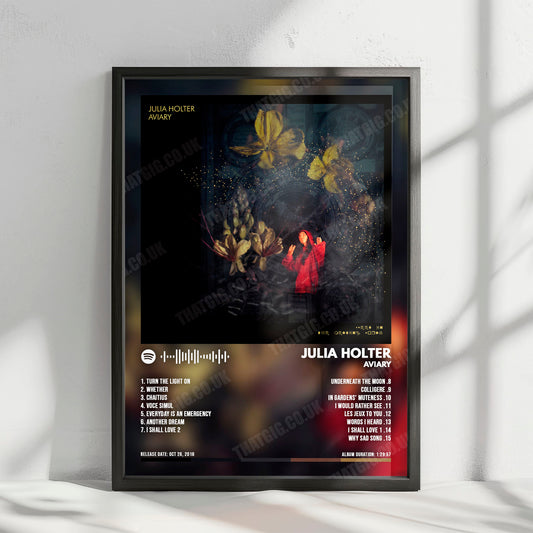 Julia Holter "Aviary" Album Cover Poster - with Complete Tracklist