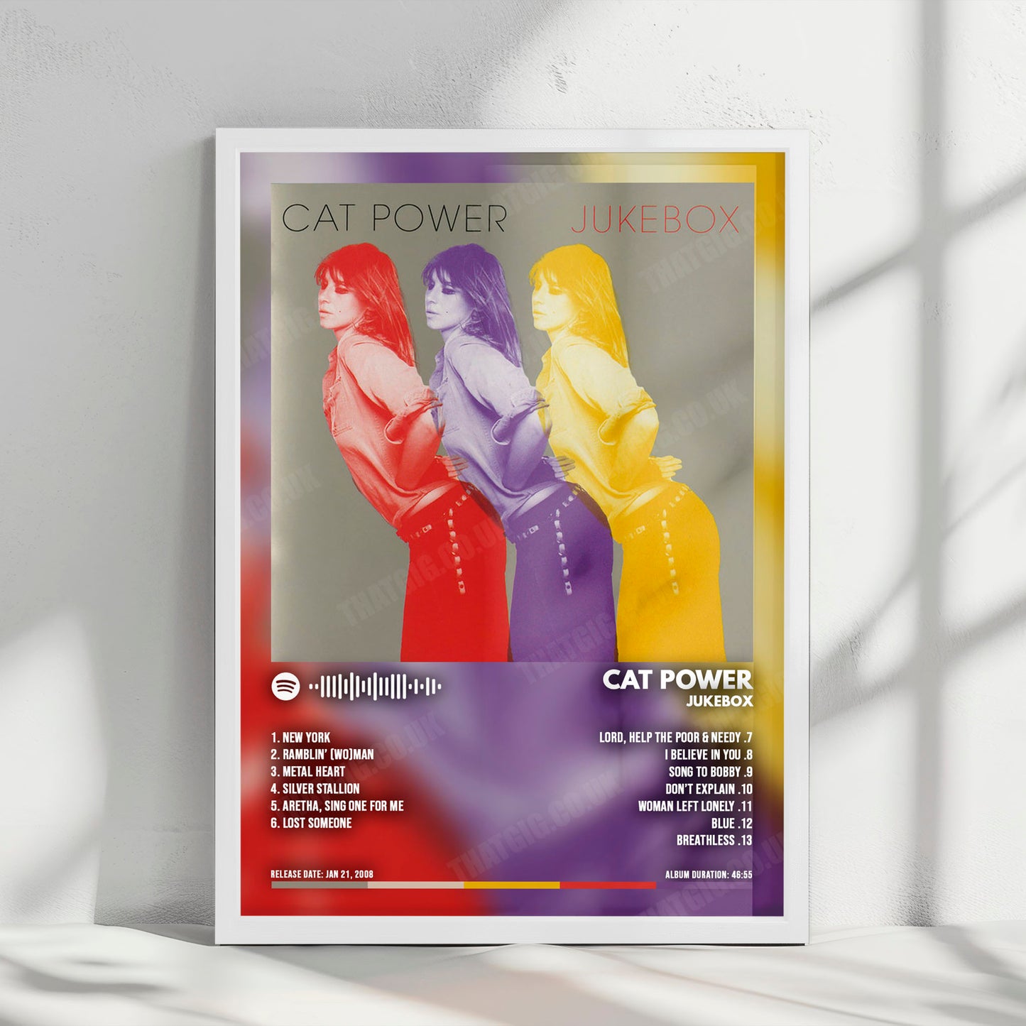 Cat Power "Jukebox" Album Cover Poster - with Complete Tracklist
