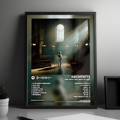 Architects "For Those That Wish To Exist" Album Cover Poster - with Complete Tracklist