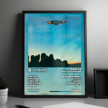 Eagles "Eagles (2013 Remaster)" Album Cover Poster - with Complete Tracklist