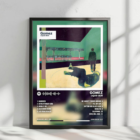 Gomez "Liquid Skin" Album Cover Poster - with Complete Tracklist