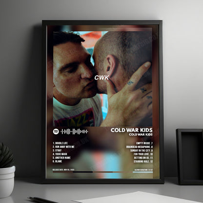 Cold War Kids "Cold War Kids" Album Cover Poster - with Complete Tracklist