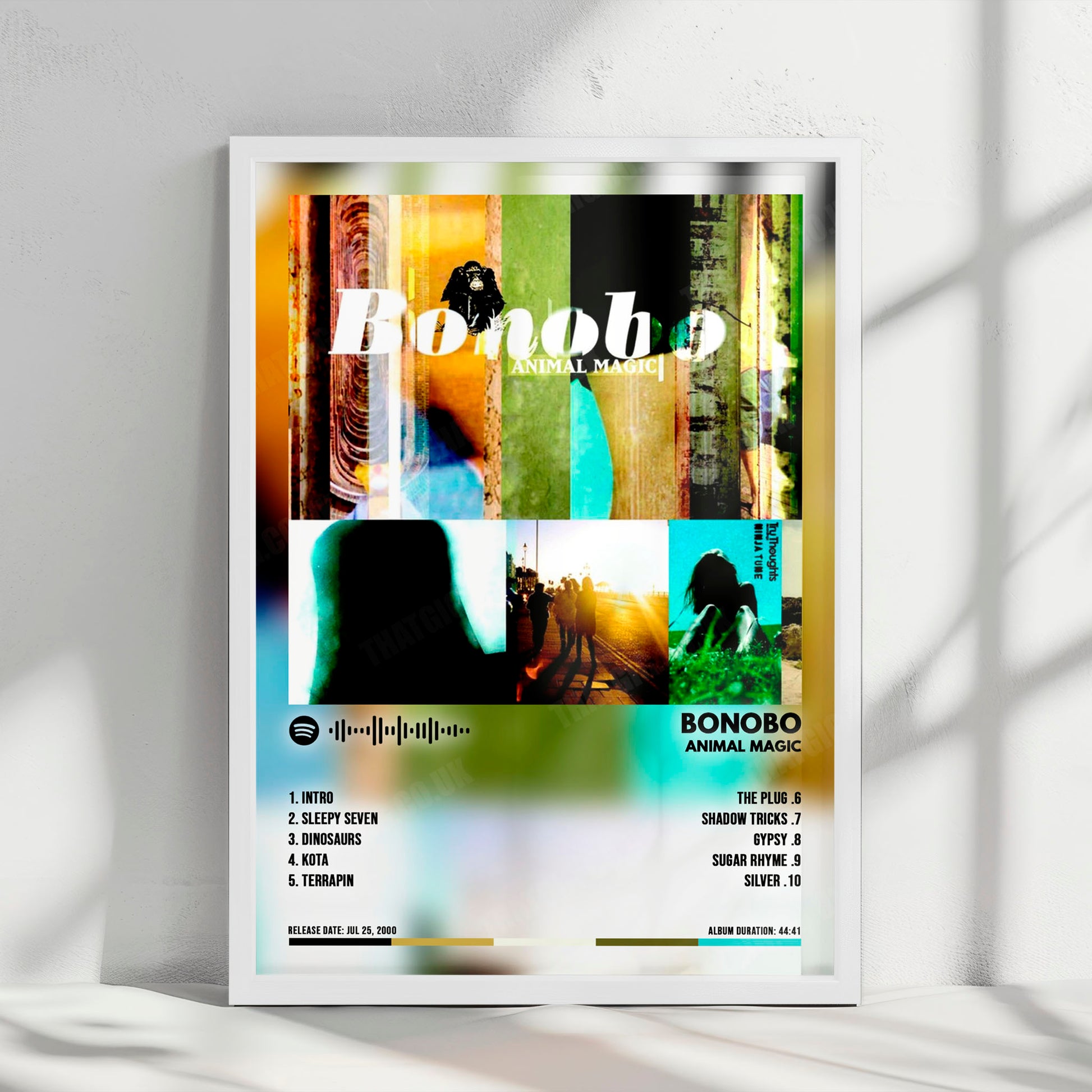 Bonobo "Animal Magic" Album Cover Poster - with Complete Tracklist