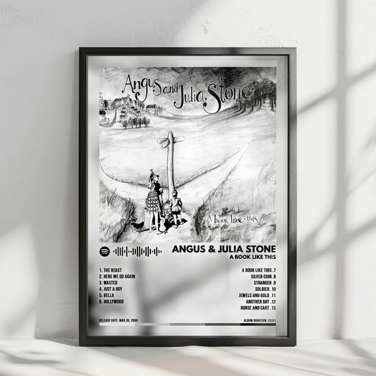 Angus & Julia Stone "A Book Like This" Album Cover Poster - with Complete Tracklist