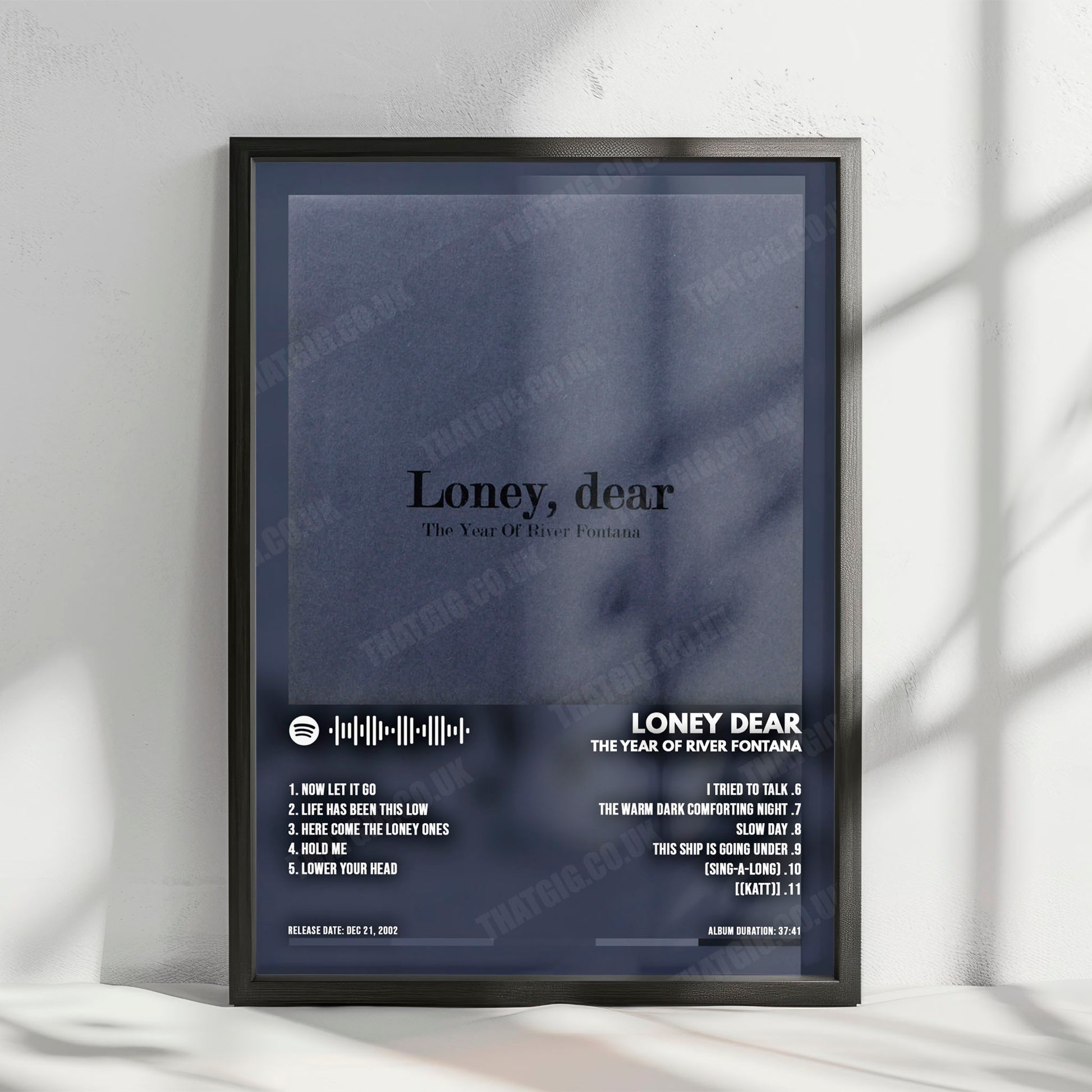 Loney Dear "The Year of River Fontana" Album Cover Poster - with Complete Tracklist