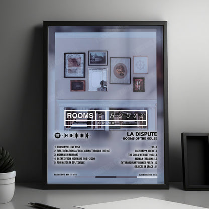 La Dispute "Rooms of the House" Album Cover Poster - with Complete Tracklist
