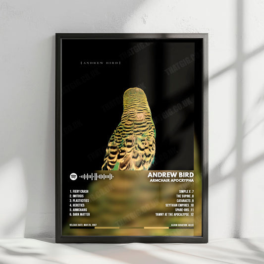 Andrew Bird "Armchair Apocrypha" Album Cover Poster - with Complete Tracklist