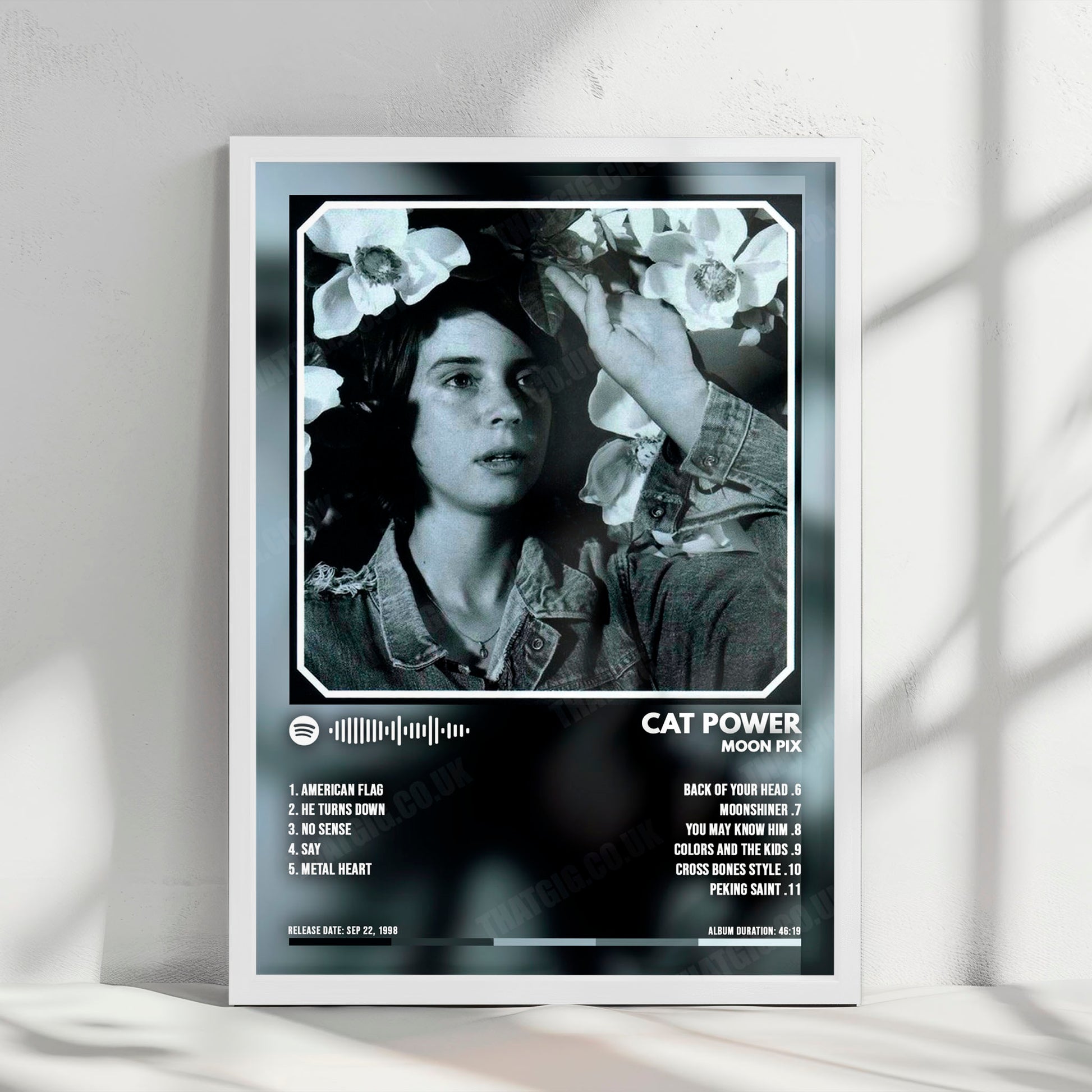 Cat Power "Moon Pix" Album Cover Poster - with Complete Tracklist
