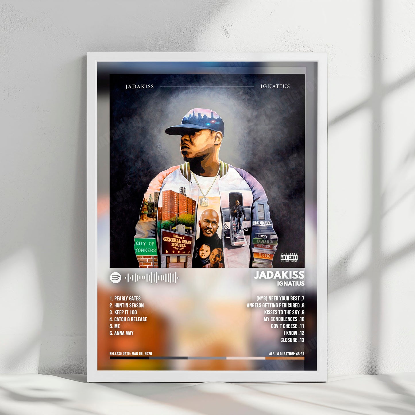 Jadakiss "Ignatius" Album Cover Poster - with Complete Tracklist