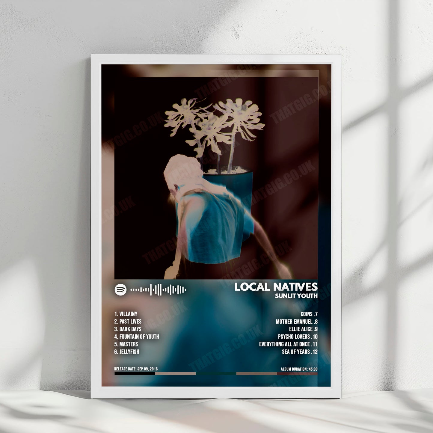 Local Natives "Sunlit Youth" Album Cover Poster - with Complete Tracklist