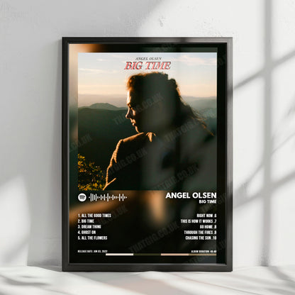 Angel Olsen "Big Time" Album Cover Poster - with Complete Tracklist