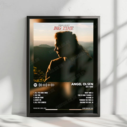 Angel Olsen "Big Time" Album Cover Poster - with Complete Tracklist