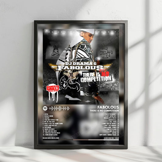 Fabolous "There Is No Competition" Album Cover Poster - with Complete Tracklist