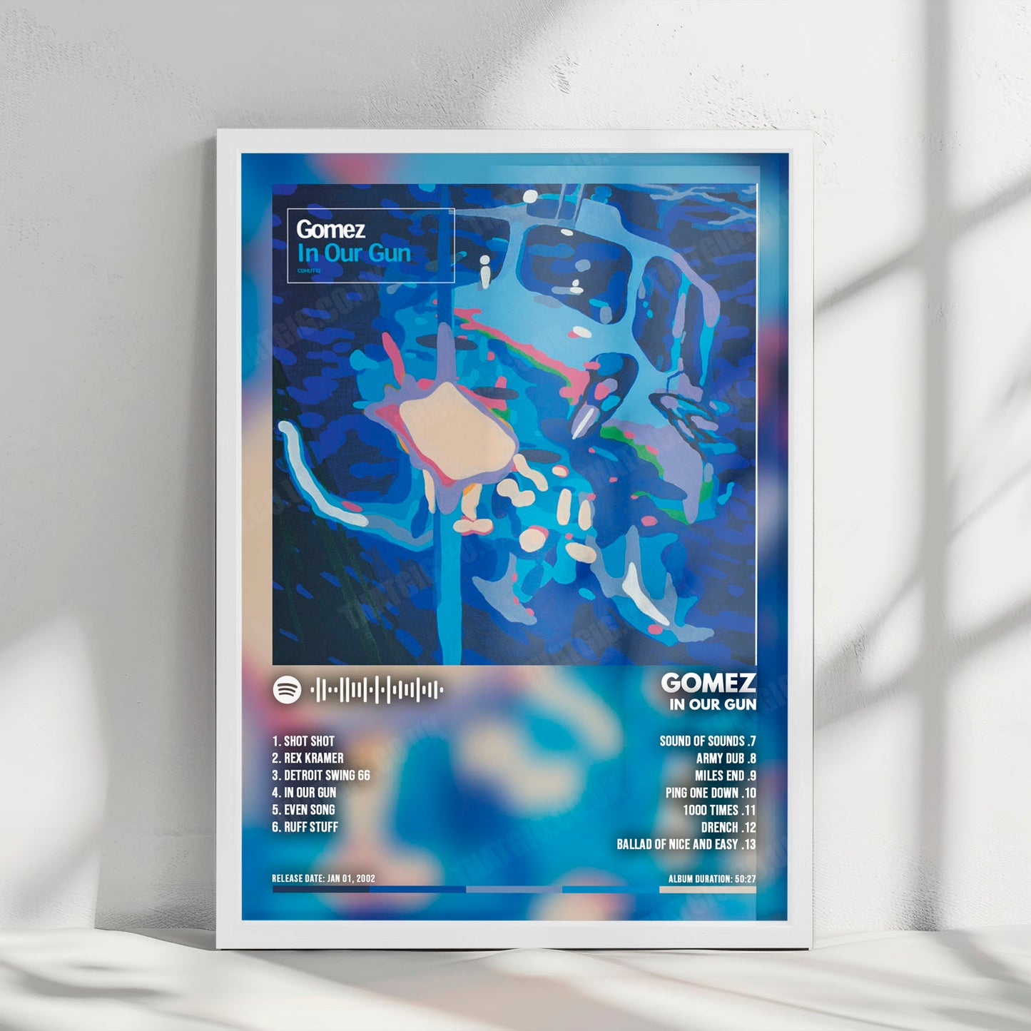 Gomez "In Our Gun" Album Cover Poster - with Complete Tracklist