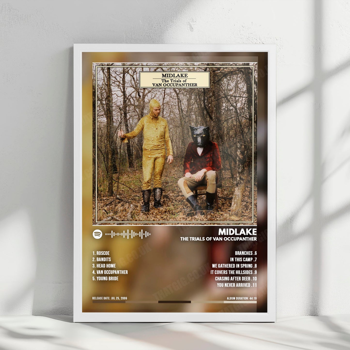 Midlake "The Trials of Van Occupanther" Album Cover Poster - with Complete Tracklist