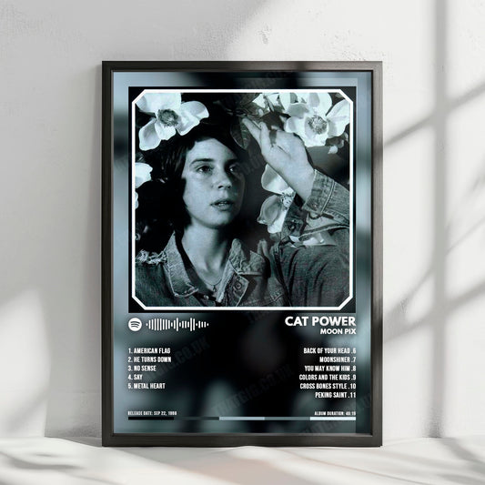 Cat Power "Moon Pix" Album Cover Poster - with Complete Tracklist