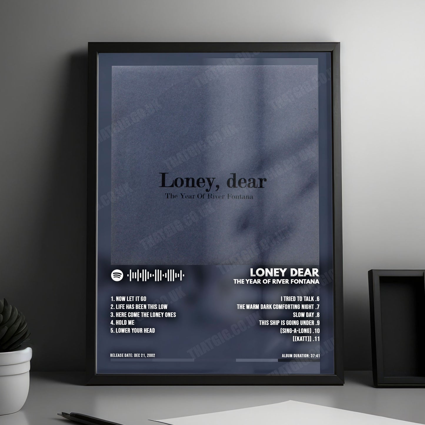 Loney Dear "The Year of River Fontana" Album Cover Poster - with Complete Tracklist