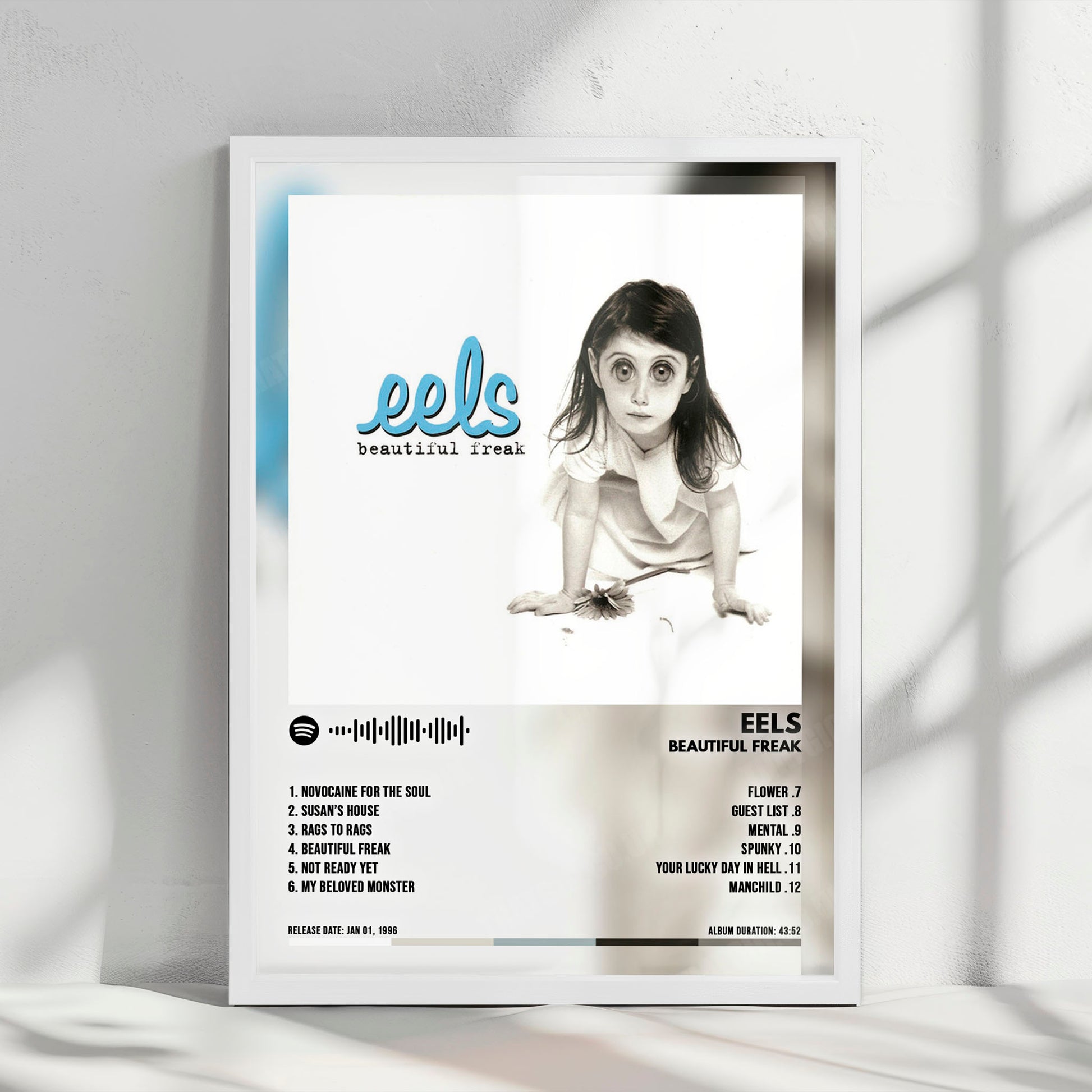 Eels "Beautiful Freak" Album Cover Poster - with Complete Tracklist