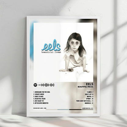 Eels "Beautiful Freak" Album Cover Poster - with Complete Tracklist