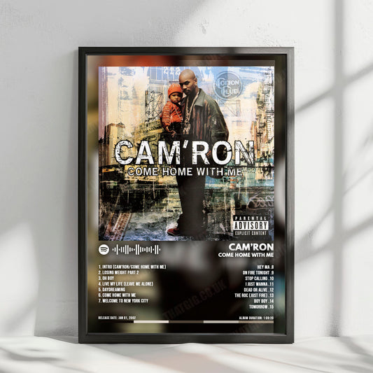 Camron "Come Home With Me" Album Cover Poster - with Complete Tracklist