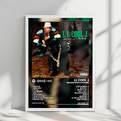 LL Cool J "Walking With A Panther" Album Cover Poster - with Complete Tracklist