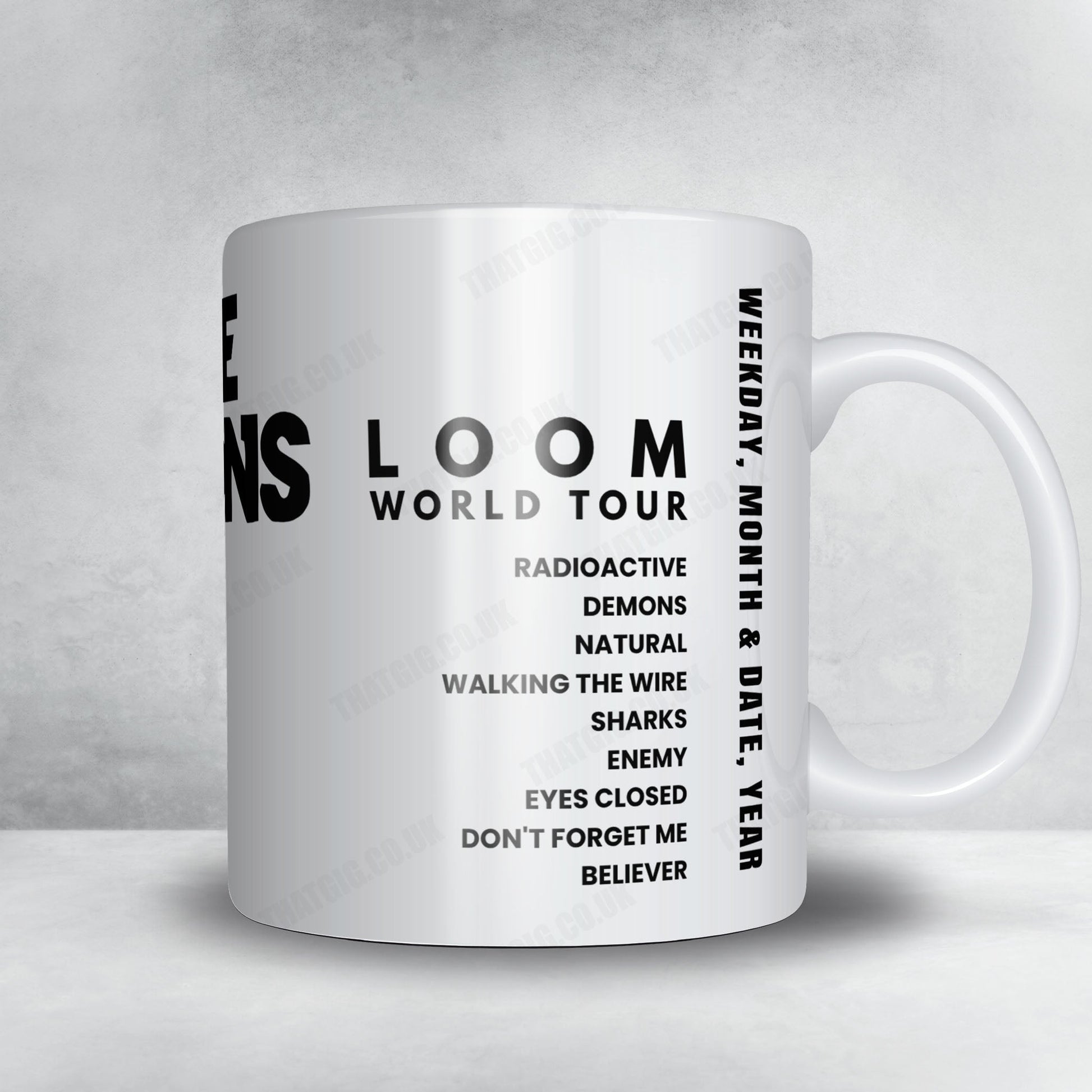 Imagine Dragons Setlist Mug - Letzigrund Stadion, Zurich - May 29th, 2025