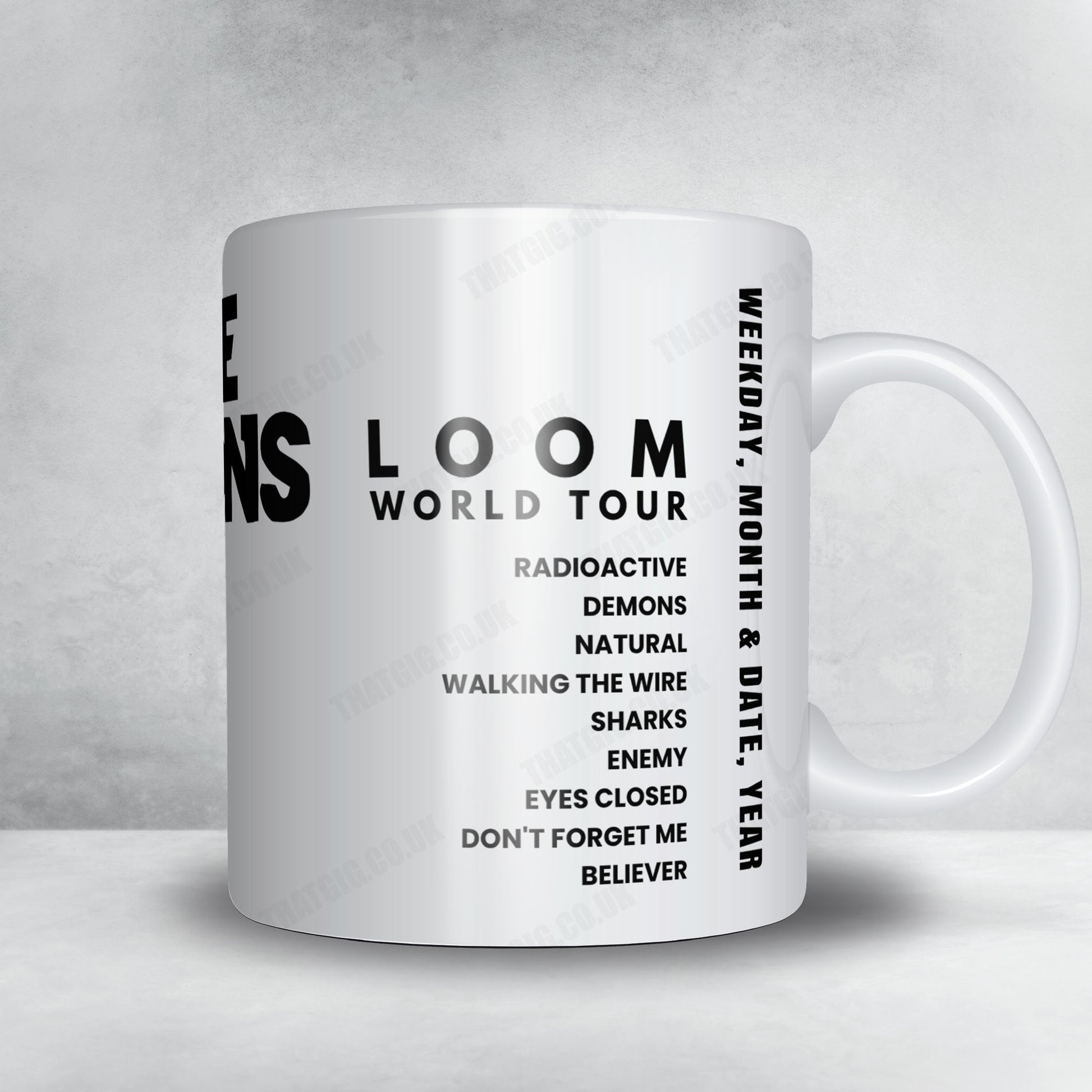 Imagine Dragons Setlist Mug - The Pavilion at Star Lake, Burgettstown - August 14th, 2024