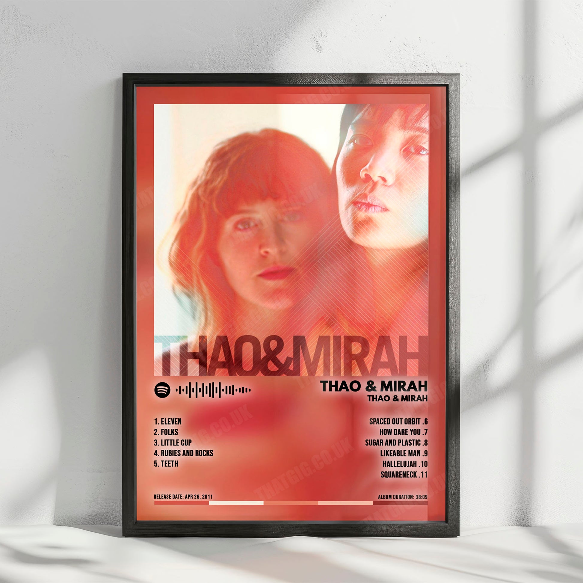 Mirah "Thao & Mirah" Album Cover Poster - with Complete Tracklist