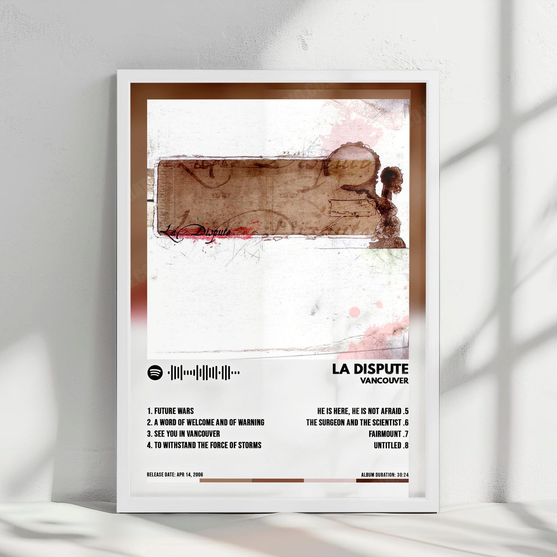 La Dispute "Vancouver" Album Cover Poster - with Complete Tracklist